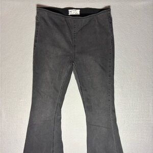 Free People Women Pull On Flare Bell Bottom Denim Jeans Size 28